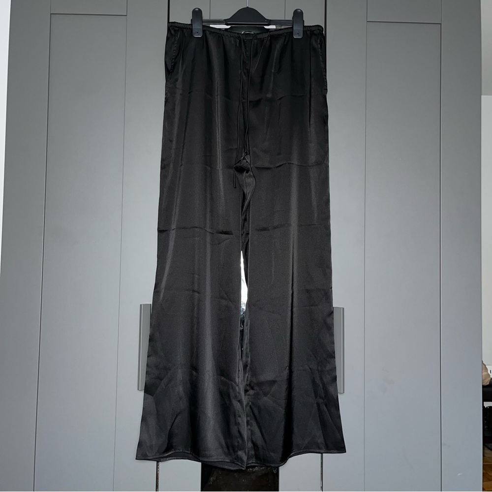 Zara satin pajama pants